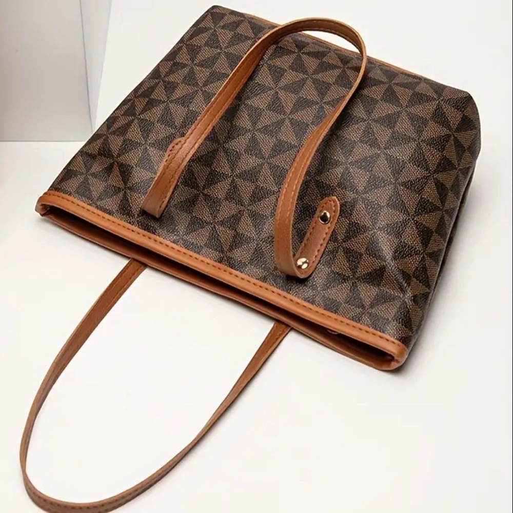 NEW| Women's Geometric Print Trendy Shoulder Bag - Picture 4 of 9